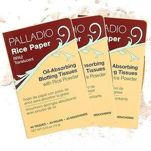 Rice Paper Facial Tissues For Oily Skin, Face Blotting Sheets Made From Natural